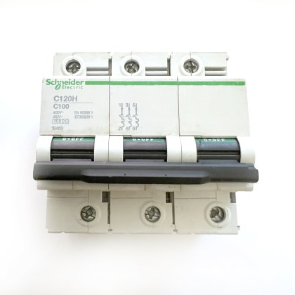Schneider Electric C120H C100 18469 100A 100 Amp 3 Pole Phase Isolator Main Switch Disconnector